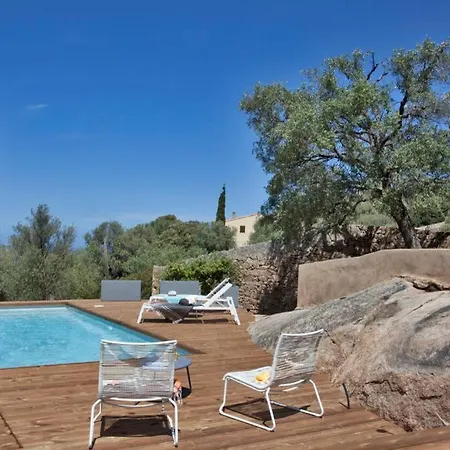Villa Bodri, Maison En Pierre Avec Vue Mer Et Piscine Chauffee L'Ile-Rousse  Exterior photo